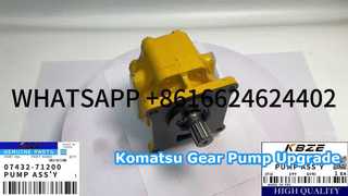 আপনার জন্য D54A D75A D80A D85A D95S SD16 এর জন্য KOMATSU 07432-71200 141-43-00021 16Y-75-24000 গিয়ার পাম্প