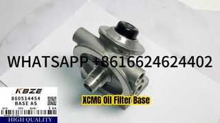 860514454 XCMG XE210 XE215 খননকারী তেল ফিল্টার বেস হিসাবে KBZE OEM মানের পণ্য