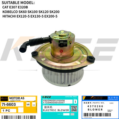 HITACHI 4370266 KOBELCO CAT EXCAVATOR 24V BLOWER MOTOR 7I-6603 YN20M00010S008 FITS EX200 ZAX200 SK60 EX30 E307 E320