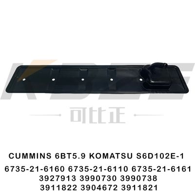 6735-21-6160 KOMATSU S6D102E-1 ENGINE COVER,PUSH ROD FOR CUMMINS 6BT5.9 ENGINE 3927913 3990730 3990738 3911822 3904672 R170-3 R200-3 R180-3 R250-3 PC200-6 PC220-6 WA270-3 WA320-3