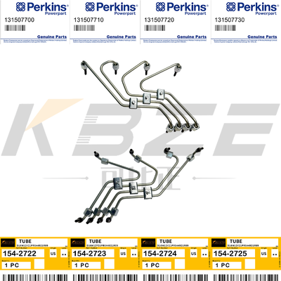 KBZE 154-2722 154-2723 PERKINS 404D-22 C2.2 3014 3024 ENGINE FUEL LINES 154-2724 154-2725 FITS FOR E304.5 E305 E306 E307 MINI EXCAVATOR