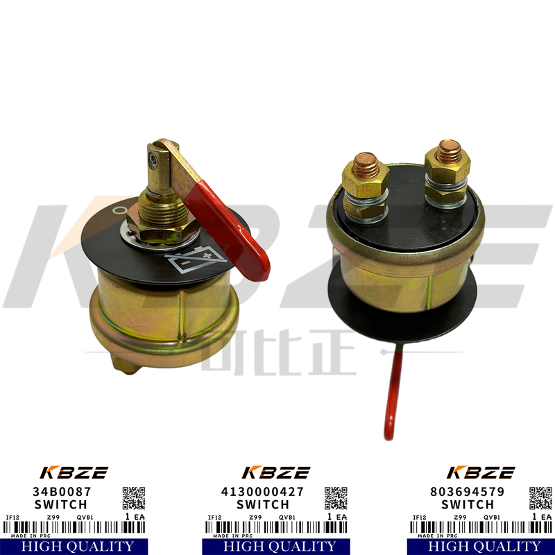 KBZE BATTERY MAIN SWITCH LIUGONG 34B0087 SDLG 4130000427 XCMG 803694579 FOR CLG922 XE215 EXCAVATOR