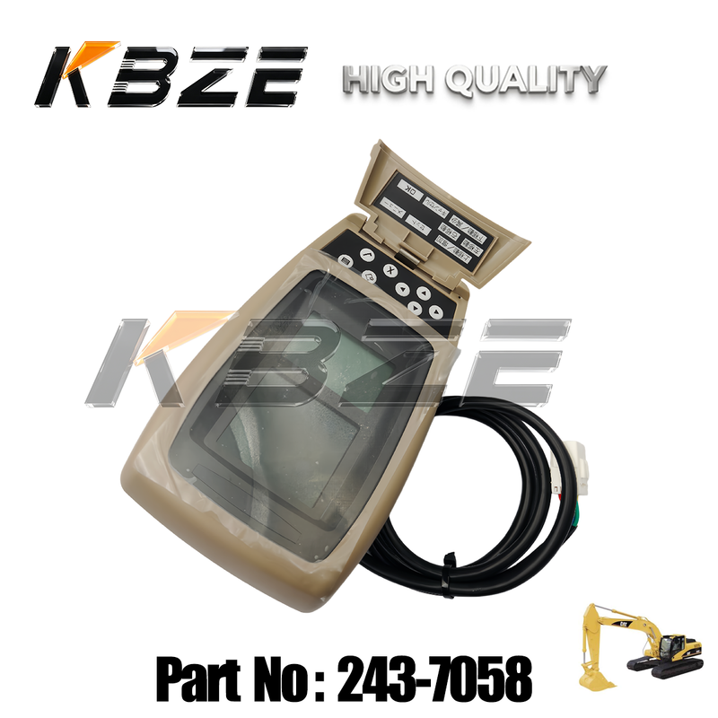 MONITOR PANEL KBZE 243-7058 FOR CAT 312C, 315C, 318C, 320C, 322C, 325C, 330C, M313C, M315C RELIABLE REPLACEMENT PART 