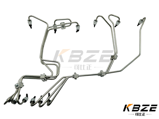 4D102 ইঞ্জিন উচ্চ চাপ জ্বালানী ইনজেক্টর পাইপ সেট KOMATSU খননকারীর জন্য