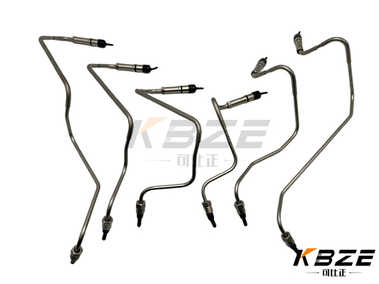 উচ্চ মানের KOMATSU SAA12V140E-3 ডান দিক 6219-71-4111 6219-71-4121 জ্বালানী ইনজেক্টর পাইপ / উচ্চ চাপ জ্বালানী লাইন ASSY