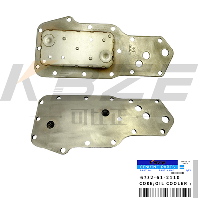 5P মেশিন তেল COOLER কোর KOMATSU জন্য 4D102 6732-61-2110 Cummins 4BT খননকারী ইঞ্জিন