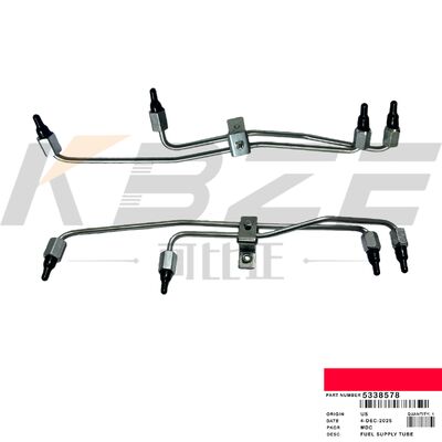 KBZE ব্র্যান্ড 5338578 ফুয়েল সাপ্লাই টিউব ফিটস কাম মিনিট ISL9.5 QSL9.3 QSC8.3 ইঞ্জিন এক্সক্যাভেটর