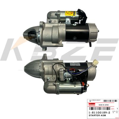 KBZE 1-81100189-2 1-81100189-0 হিটাচি EX200-1 4.5KW 11T 24V ISUZU 6BD1 ইঞ্জিনের জন্য স্টার্টার মোটর